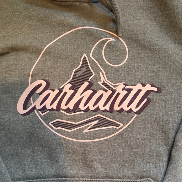 Carhartt Olive Hooded Sweater - Picture 4 of 5